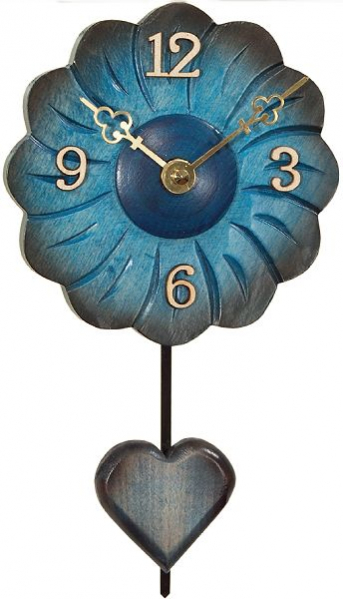 Engstler -Blumenuhr- 215 QP blau