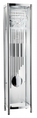 Kieninger-Standuhr-modern-Chrom-Glas-Roehrengong-Mechanisch-208cm-0126-02-01