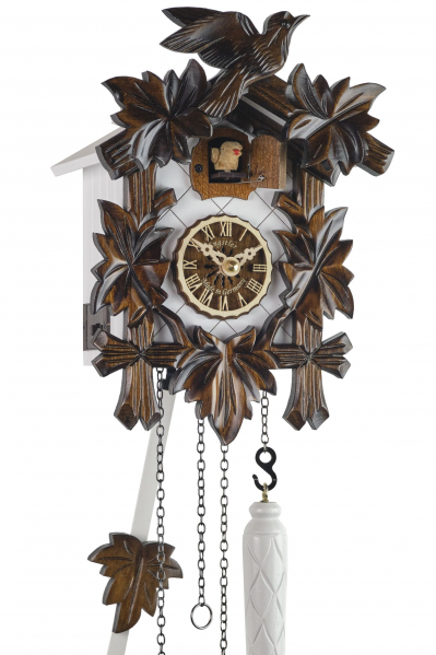 Engstler-Kuckucksuhr-wei--braun-Quarz-24cm-522-28-Q