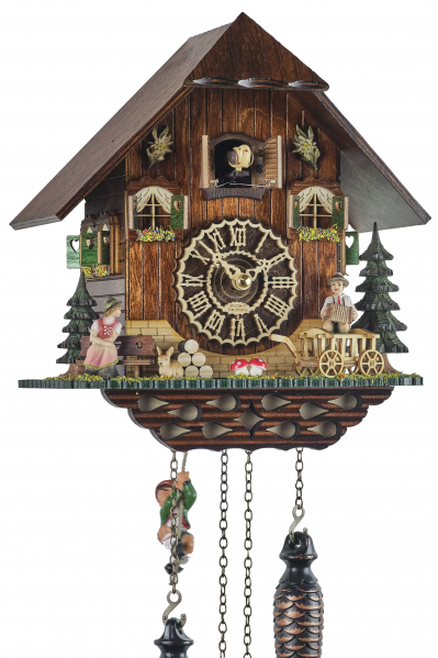 Trenkle-Kuckucksuhr-Quarz-Laufwerk-Haus-mit-Seilbub-27cm-4301-QMS
