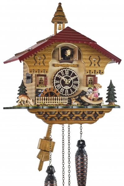 Trenkle-Kuckucksuhr-Quarz-Laufwerk-Schaukelpferd-33cm-4299-QM