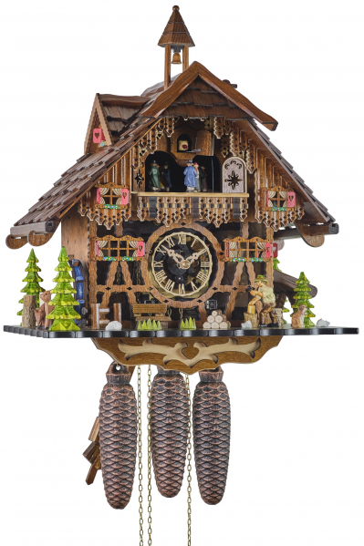 Engstler-Kuckucksuhr-Fachwerk-Acrylglas-Front-8-Tage-Laufwerk-mit-Musik-44cm-2651-8-MT