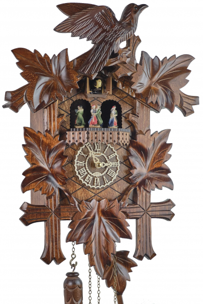 Trenkle-Kuckucksuhr-mit-Musik-und-Tanzfiguren-Quarz-Uhrwerk-48cm-7301-QMT-HZZG