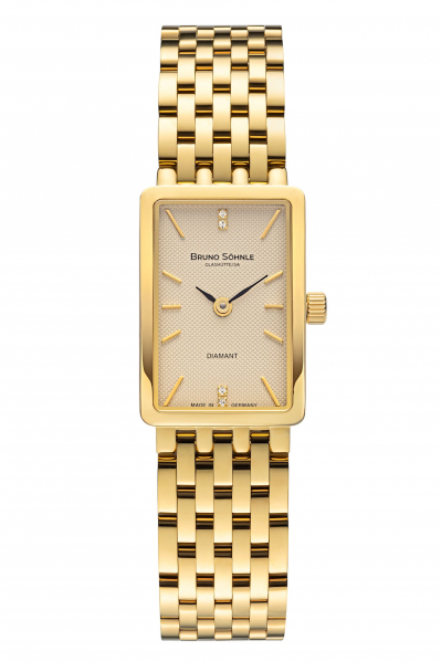 Bruno-Soehnle-La-Traviata-Damenuhr-Gold-Saphirglas-Quarz-30mm-17-33195-242