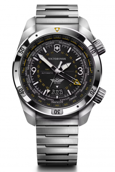 Victorinox-Air-Pro-Herrenuhr-Silber-Schwarz-Automatik-43mm-242004