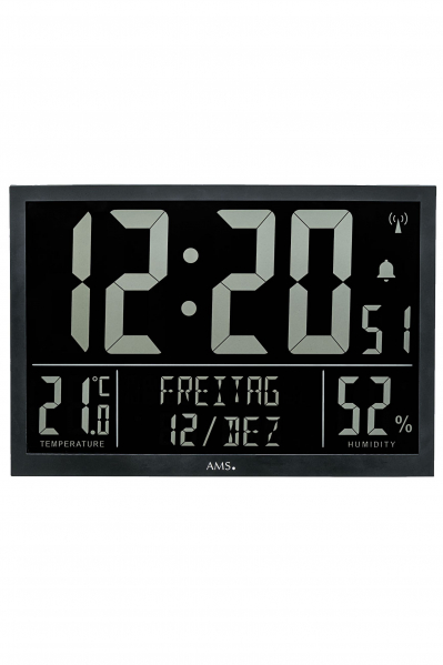 AMS-AMS-Funk-Wanduhr-Digital-Anzeige-42cm-5889