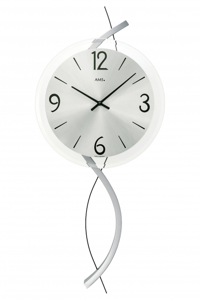 AMS-AMS-Quarz-Wanduhr-Holz-54cm-9718