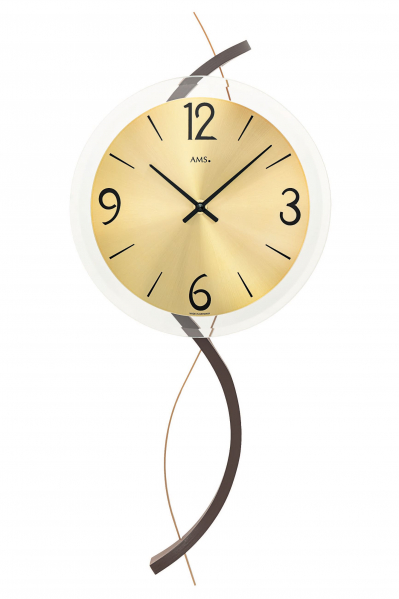 AMS-AMS-Quarz-Wanduhr-Holz-54cm-9719