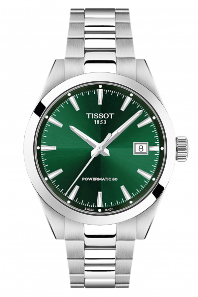 TISSOT-TISSOT-Gentleman-Automatik-silber-gruen-38mm-T165-807-11-091-00