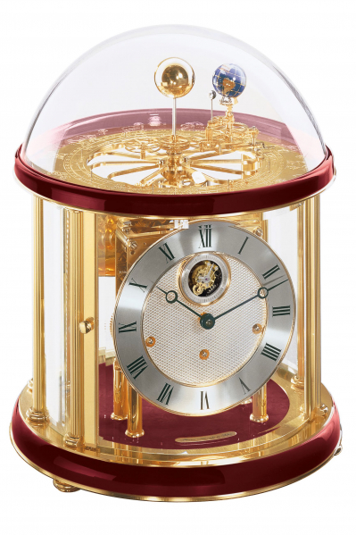 Hermle-Tellurium-Tourbillon-Rubinrot-Messing-8-Tage-Laufwerk-35cm-23069-V20352