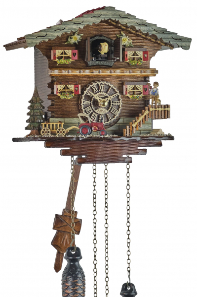 Trenkle-Kuckucksuhr-Quarzlaufwerk-Musik-Haus-Chalet-Lanz-Bulldog-20cm-4310-QM