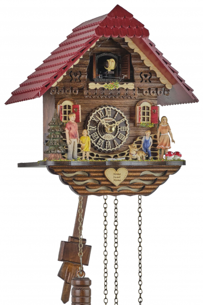 Trenkle-Kuckucksuhr-Quarzlaufwerk-MusikHaus-Familie-24cm-4312-QM-HZZG