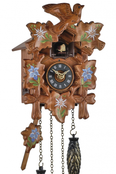 Eble-Kuckucksuhr-Bemalt-Blumen-Quarz-22cm-85990001