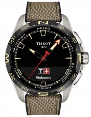 TISSOT-T-Touch-Connect-Solar-Herrenuhr-Beige-Schwarz-Quarz-48mm-T121-420-47-051-07