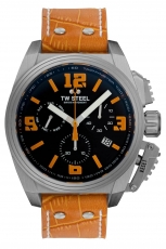 TW-STEEL-Schweizer-Canteen-Herrenuhr-Orange-Chronograph-Datum-Quarz-46mm-TW1112