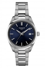 TISSOT-PR-100-Damenuhr-Silber-Blau-Quarz-Datum-Saphirglas-34mm-T150-210-11-041-00