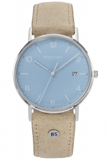 Bruno-Soehnle-Rondo-Herrenuhr-Beige-Blau-Quarz-Saphirglas-38mm-17-13105-323
