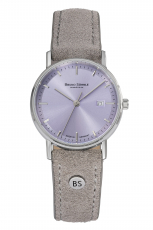 Bruno-Soehnle-Rondo-Damenuhr-Grau-Flieder-Quarz-Saphirglas-30mm-17-13106-341