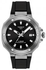 TISSOT-T-Race-Powermatic-80-Herrenuhr-Schwarz-Silber-Automatik-Saphirglas-41mm-T141-807-17-051-00