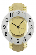 AMS-Wanduhr-Messingantik-Funkuhrwerk-40cm-5619