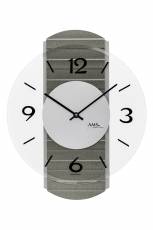 AMS-Wanduhr-Metallstruktur-Quarz-34cm-9705