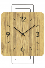 AMS-Wanduhr-Wildeiche-Quarz-42cm-9700