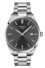 TISSOT-PR-100-Herrenuhr-Silber-Grau-Saphirglas-Quarz-40mm-T150-410-11-081-00