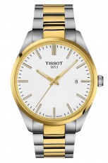 TISSOT-PR-100-Herrenuhr-Bicolor-Wei--Saphirglas-Quarz-40mm-T150-410-22-011-00