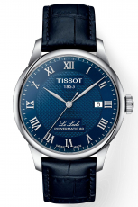 TISSOT-Le-Locle-Herrenuhr-Blau-Datum-Saphirglas-Mechanisch-39mm-T006-407-16-043-00