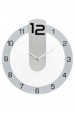 AMS-AMS-Quarz-Wanduhr-Silber-35cm-9712