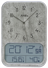 AMS-AMS-Funk-Wanduhr-Digital-Anzeige-37cm-5891G