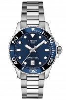 TISSOT -Seastar 1000 Damenuhr Silber Blau 36mm- T120.210.11.041.00
