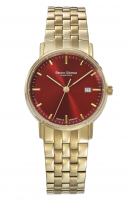 Bruno S�hnle -Rondo Damenuhr Gold Rot Quarz Saphirglas 30mm- 17-33106-542