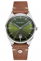 Bruno S�hnle -Merano Herrenuhr Braun Gr�n Quarz Saphirglas 40mm- 17-13232-441