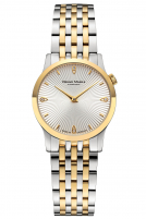 Bruno S�hnle -Bologna IV Damenuhr Silber Bicolor Quarz Saphirglas 29mm- 17-23231-240