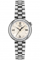 TISSOT -Desir Damenuhr Silber Weies Perlmutt Quarz Saphirglas 28mm- T152.010.11.118.00