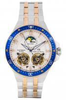 Carl von Zeyten -Kirchzarten Herrenuhr Bicolor Wei Mondphase Saphirglas Automatik 46mm- CVZ0093RWHM