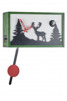 Trenkle -Kuckucksuhr Quarzwerk Modern Box Hirsch Grn 24cm- 3503 QM