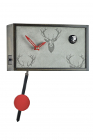 Trenkle -Kuckucksuhr Quarzwerk Modern Box Hirsch Braun 24cm- 3601 QM