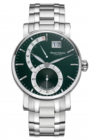 Bruno Shnle -Pesaro II Herrenuhr Silber Grn Datum Saphirglas Quarz 43mm- 17-13073-482