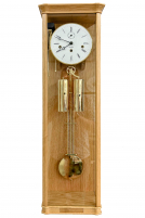Hermle -Wanduhr Eiche hell Messing 8-Tage Westminster Mechanisch 88cm- 71008-V950351