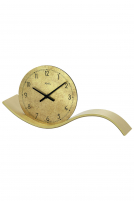 AMS -AMS Tischuhr Quarz Holz Messing 30cm- 1313