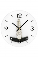 AMS -AMS Regulator Glas Skelett Chrom 14 Tage Laufwerk 27cm- 2754