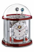Hermle -Tellurium Tourbillon Rubinrot Nickel 8-Tage Laufwerk 35cm- 23070-V20352
