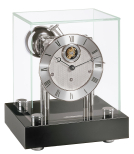 Hermle -Tischuhr Houston Chrom Schwarz Tourbillon Westminster Mechanisch 30cm- 22860-740352