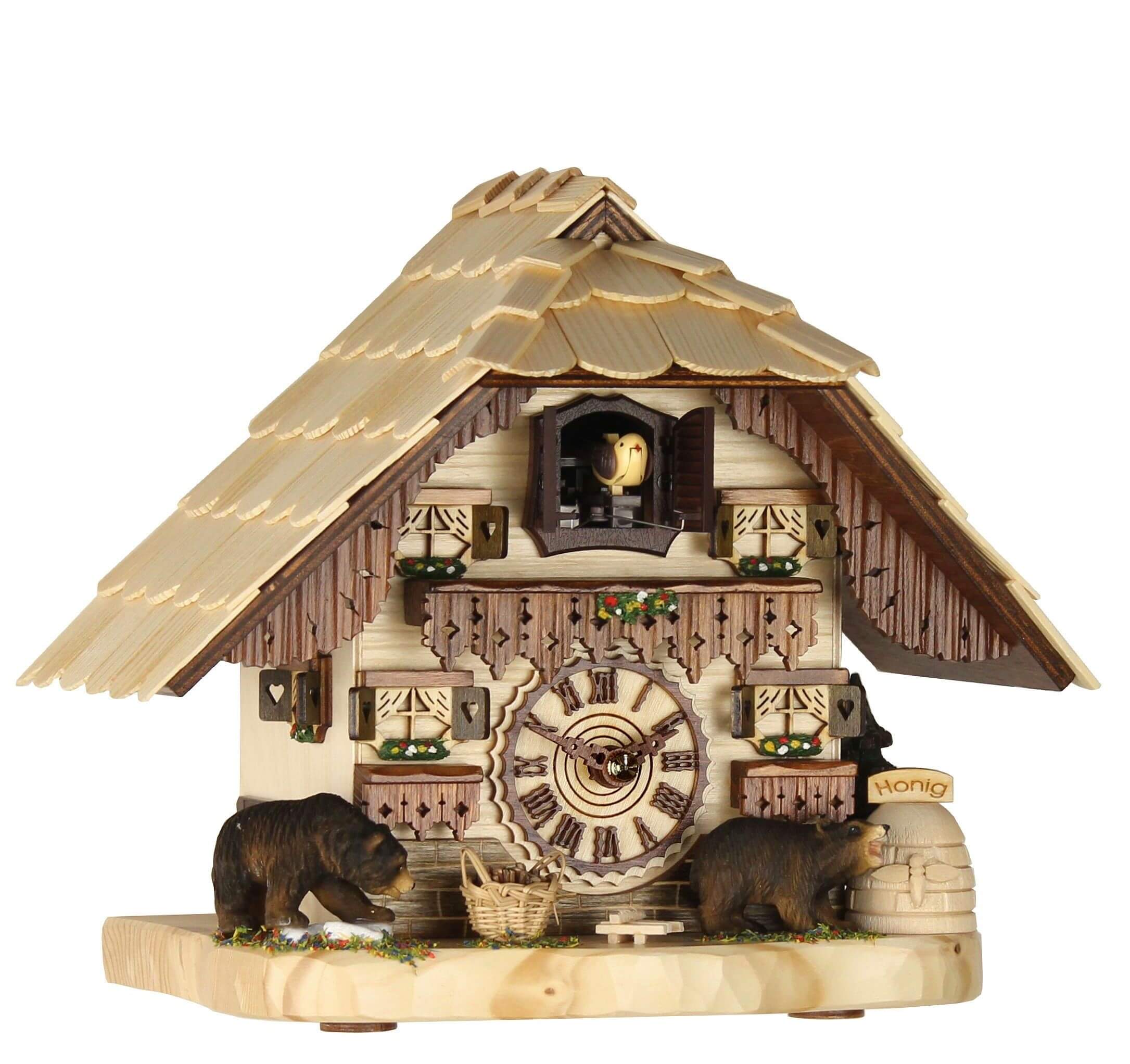 Trenkle -Tischuhr ''Bären'' 21cm- 4203 QM