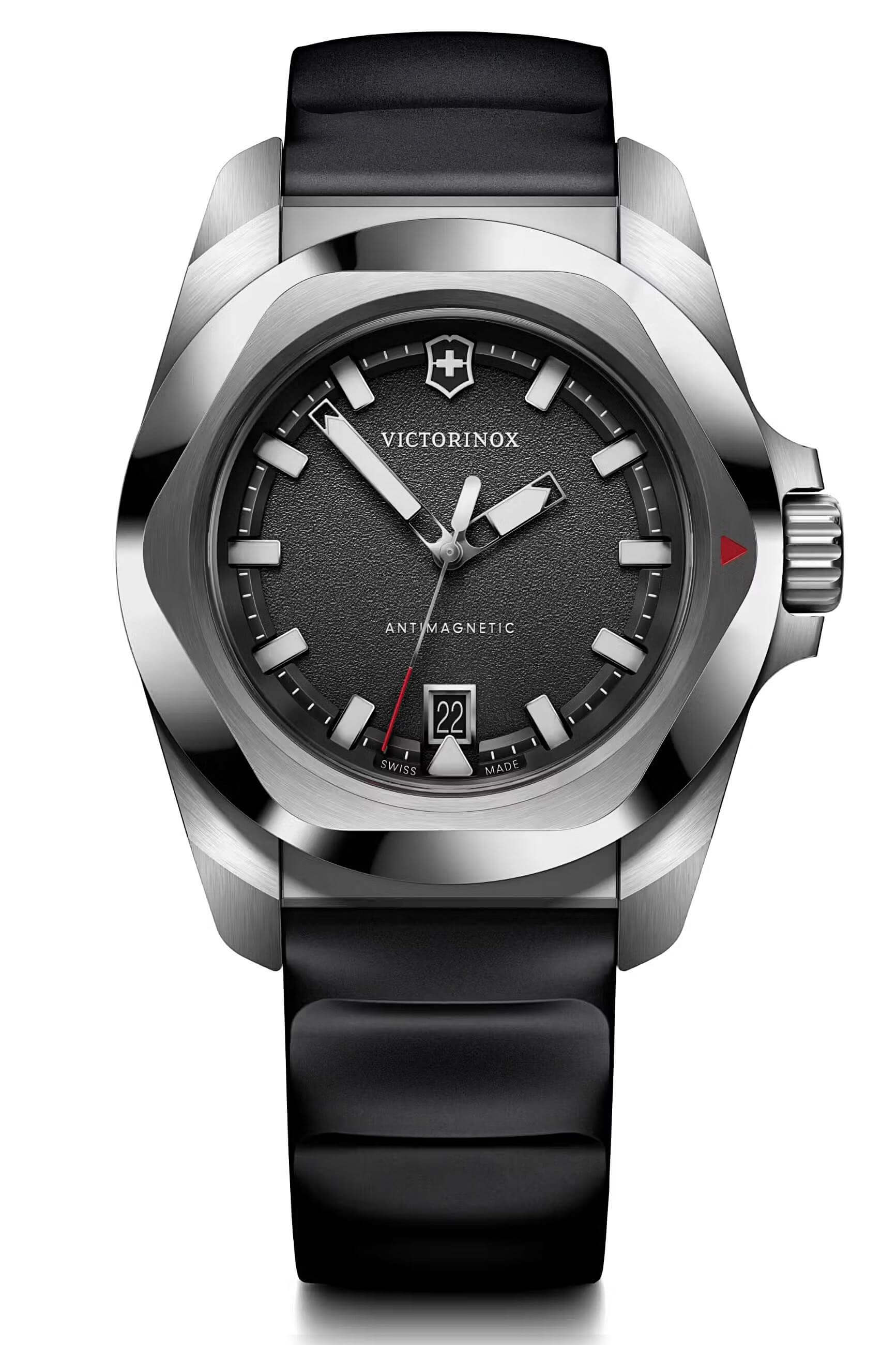 Victorinox -I.N.O.X. Herrenuhr Schwarz Quarz 41mm- 242028