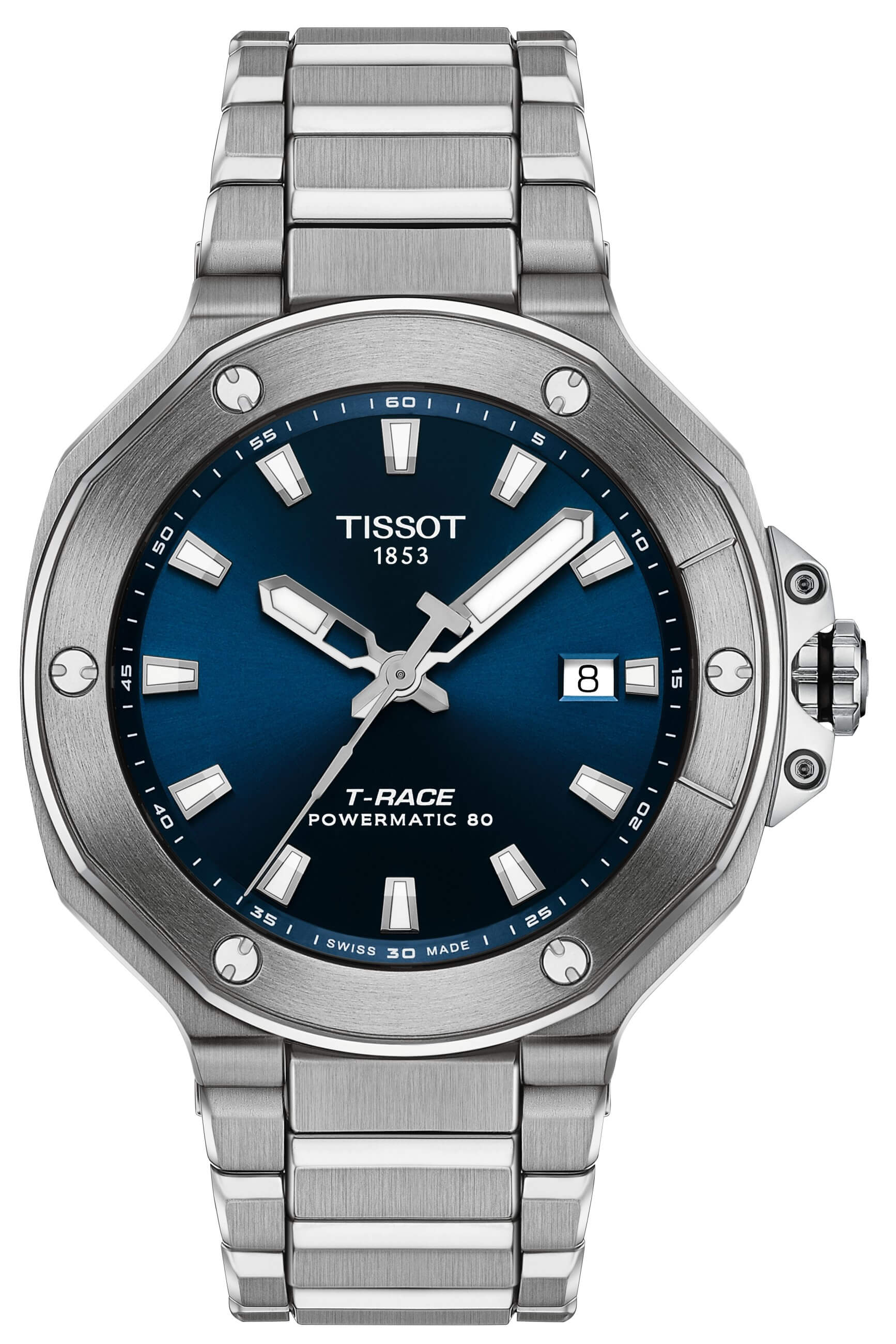 TISSOT -T-Race Powermatic 80 men's watch silver blue automatic sapphire crystal 41mm- T141.807.11.041.00