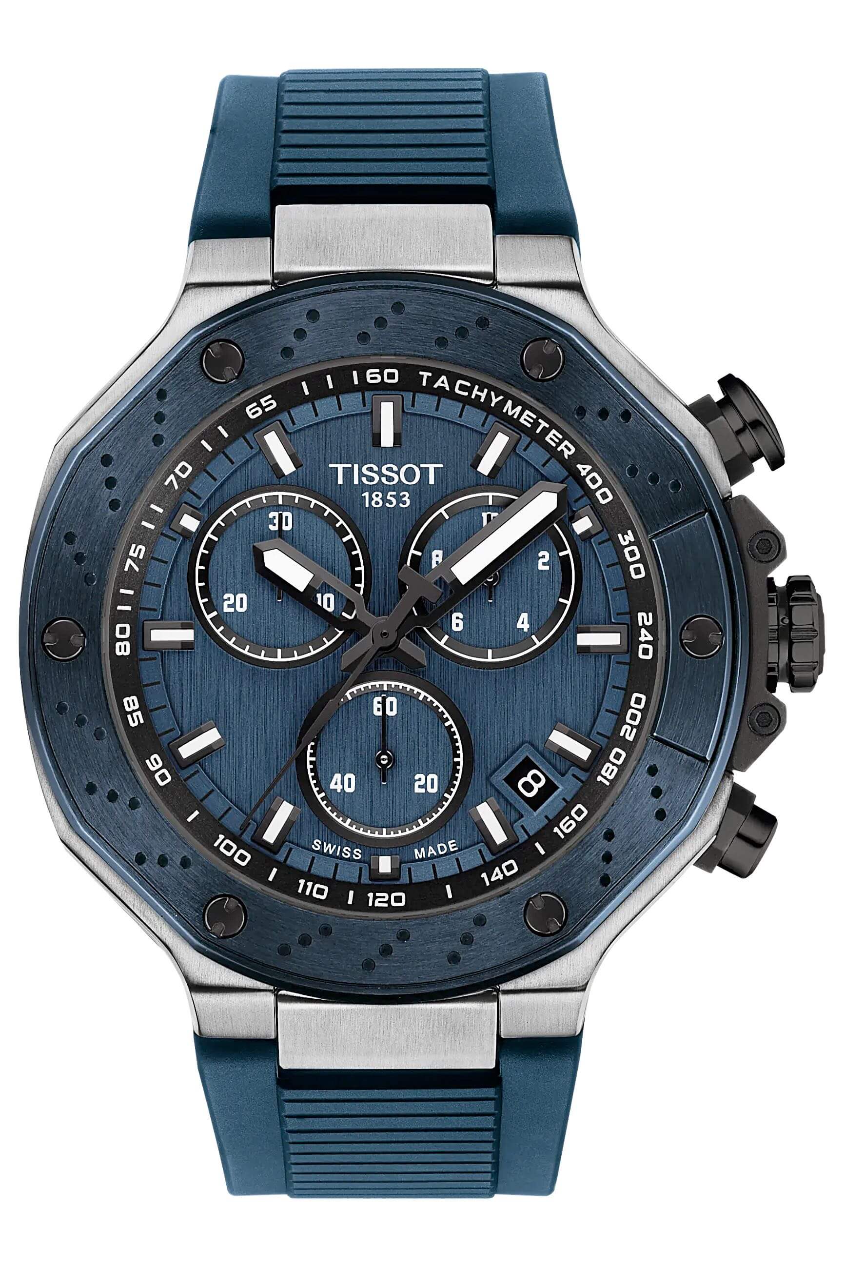 TISSOT -TISSOT T-Race Quarz Chronograph blau 45mm- T141.417.27.041.00