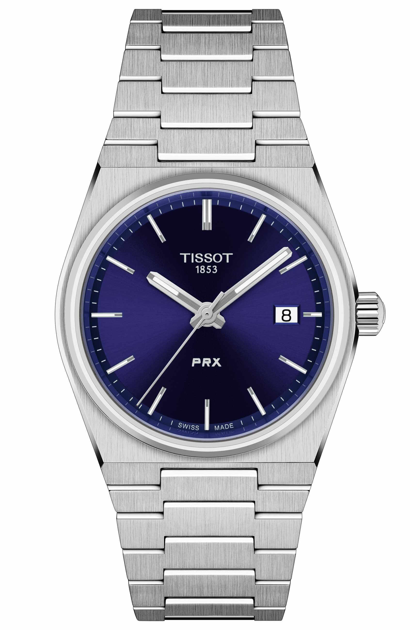 TISSOT -PRX ladies' watch silver blue quartz 35mm- T137.210.11.041.00